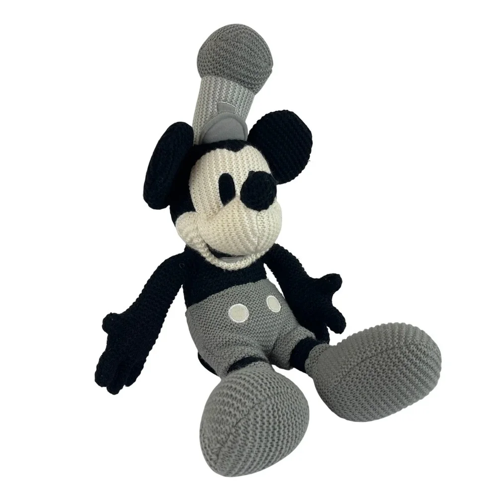 Disney Steamboat Willie Mickey Mouse Knit Plush 22